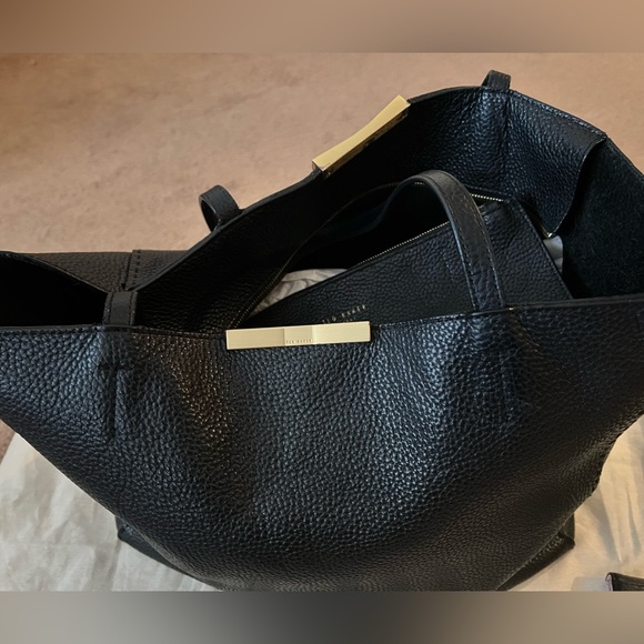 Ted Baker black tote bag with matching wallets - Picture 2 of 7